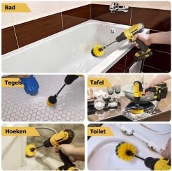 ESSIBLE Schrobborstel - Polypropyleen - Borstel Boormachine - Schrobborstel - Schuurborstel - Automatische Reiniging - 3 Delige Borstelset Voor Boormachine -Huishoudproducten Verkoop 1200x1190 8