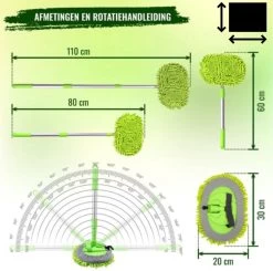 Merkloos Professionele Telescopische Wasborstel + Tonova Pen - Auto Schoonmaakborstel - Anti Slip - Auto, Caravan & Camper - Uitschuifbaar - Groen -Huishoudproducten Verkoop 1200x1190 9