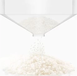 Merkloos TDR-Japans Rijst/Granen Container/Dispenser/ Opbergdoos - 6KG Inhoud - Wit -Huishoudproducten Verkoop 1200x1192 6