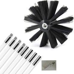 Kibani Schoorsteenborstel 7 Meter - Schoorsteenreiniger - Schoorsteenveger - Schoorsteenveegset - Schoorsteen Borstel - Veegkit - Borstelset Voor Boormachine - Boormachine -Huishoudproducten Verkoop 1200x1197 24