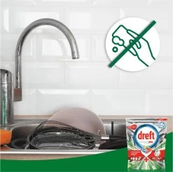 Dreft Platinum Plus All In One Fresh Herbal Breeze - 90 Vaatwascapsules -Huishoudproducten Verkoop 1200x1197 9