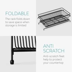 Navaris Stalen Kruidenrekje 2 Etages - Kruidenrek Staand - Rek Voor Kruidenpotjes En Glaasjes - Multifunctionele Organizer Voor Keuken En Badkamer -Huishoudproducten Verkoop 1200x1200 1069