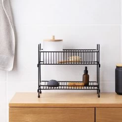 Navaris Stalen Kruidenrekje 2 Etages - Kruidenrek Staand - Rek Voor Kruidenpotjes En Glaasjes - Multifunctionele Organizer Voor Keuken En Badkamer -Huishoudproducten Verkoop 1200x1200 1071