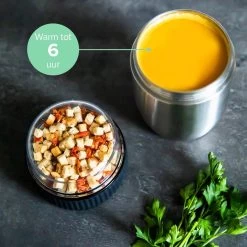 Coninx Thermos Lunchbox - Muesli Beker To Go - Isoleer Lunchpot - Yoghurtbeker To Go - Mueslibeker 840ml (600ml+240ml) - RVS -Huishoudproducten Verkoop 1200x1200 1081