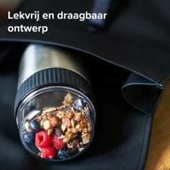 Coninx Thermos Lunchbox - Muesli Beker To Go - Isoleer Lunchpot - Yoghurtbeker To Go - Mueslibeker 840ml (600ml+240ml) - RVS -Huishoudproducten Verkoop 1200x1200 1083