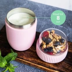 Coninx Thermos Lunchbox - Muesli Beker To Go - Isoleer Lunchpot - Yoghurtbeker To Go - Mueslibeker 840ml (600ml+240ml) - RVS / Roze 17 Coninx Thermos Lunchbox - Muesli Beker To Go - Isoleer Lunchpot - Yoghurtbeker To Go - Mueslibeker 840ml (600ml+240ml) - RVS / Roze -Huishoudproducten Verkoop 1200x1200 1086
