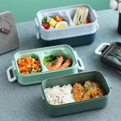 Lunchbox - Meal Prep Bakjes - Lunch Box Met Deksel - Meal Prep – Bento Box - Lunchtrommel Met Bestek Blauw -Huishoudproducten Verkoop 1200x1200 1102