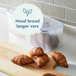 Lock&Lock Vershouddoos Voor Brood - Brooddoos - Broodtrommel - Brood Bewaren - Opbergdoos - Bewaardoos Met Deksel - 100% Luchtdicht - BPA Vrij - 5 Liter - Transparant -Huishoudproducten Verkoop 1200x1200 1137