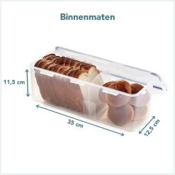 Lock&Lock Vershouddoos Voor Brood - Brooddoos - Broodtrommel - Brood Bewaren - Opbergdoos - Bewaardoos Met Deksel - 100% Luchtdicht - BPA Vrij - 5 Liter - Transparant -Huishoudproducten Verkoop 1200x1200 1139