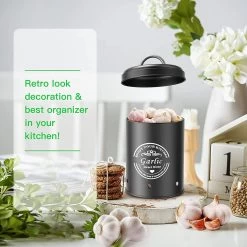 Professionele Bewaardozen - Set Van 3 - Voor Aardappels, Uien En Knoflook - Retro Design - Voorraadcontainer Van Metaal - Keukenopslag - Groentes Bewaren Voor Lange Tijd - Perfect Cadeau Voor In De Keuken -Huishoudproducten Verkoop 1200x1200 1170