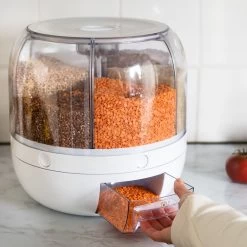 Roterende Voedsel Dispenser - 6 Vakken - Met Doseerschep - BPA Vrij - Handig -Huishoudproducten Verkoop 1200x1200 1177