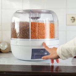 Roterende Voedsel Dispenser - 6 Vakken - Met Doseerschep - BPA Vrij - Handig -Huishoudproducten Verkoop 1200x1200 1178