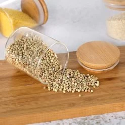 Quality Needz - Voorraadbussen - 250 ML - Glazen Potjes Met Deksel - Kruidenpotjes - 10 Delige Set - BPA-vrij - Gratis Pen & Herschrijfbare Stickers -Huishoudproducten Verkoop 1200x1200 1187