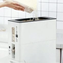 Merkloos TDR-Japans Rijst/Granen Container/Dispenser/ Opbergdoos - 6KG Inhoud - Wit -Huishoudproducten Verkoop 1200x1200 1193