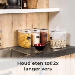 Stosh Voorraadpotten - Voorraadbussen - Vershouddoos - 4 Stuks - 4.0L - BPA Vrij - Kunststof -Huishoudproducten Verkoop 1200x1200 1206