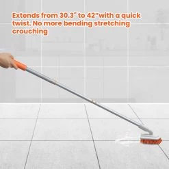 Merkloos Badkamer Reinigingsborstel - Badkamerschrobborstel - Reinigingsborstel - Met Afneembare Telescopische Handgreep En 180° Verstelbare Gezamenlijke Reinigingsborstel - Lange Steel 107 Cm -Huishoudproducten Verkoop 1200x1200 1231