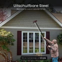 Merkloos Telescoopsteel Ramenwassen 4,6M - Met Borstel & Waterdoorvoer - Voor Ramen - Watertoevoer - Borstel -Huishoudproducten Verkoop 1200x1200 1264