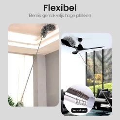 Plumeau Uitschuifbaar Tot 280cm - RVS - Telescopisch - Plumeau Met Telescoopsteel - 360° Flexibel -Huishoudproducten Verkoop 1200x1200 1285