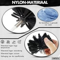 Antuza | Schoorsteenveegset | Schoorsteenreiniger | Schoorsteen Borstel | 9 Meter -Huishoudproducten Verkoop 1200x1200 1299