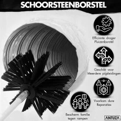 Antuza | Schoorsteenveegset | Schoorsteenreiniger | Schoorsteen Borstel | 9 Meter -Huishoudproducten Verkoop 1200x1200 1300