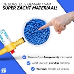 JUST23 Telescopische Autowasborstel – Schrobber Met Steel – Velgenborstel - Autowasset Met Zeep - Roterende Schoonmaakborstel - Multifunctionele Wasborstel -Huishoudproducten Verkoop 1200x1200 1311
