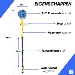 JUST23 Telescopische Autowasborstel – Schrobber Met Steel – Velgenborstel - Autowasset Met Zeep - Roterende Schoonmaakborstel - Multifunctionele Wasborstel -Huishoudproducten Verkoop 1200x1200 1315