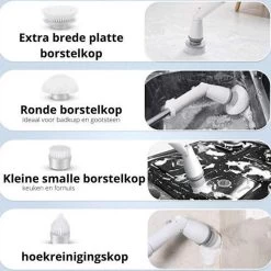 Elektrische Scrubber - Veelzijdige Schrobborstel - Elektrische Schoonmaakborstel - Binnen En Buiten Schoonmaken -Huishoudproducten Verkoop 1200x1200 1351