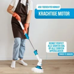 Strex Elektrische Schoonmaakborstel - Draadloze Schrobborstel - Schrobber - 3 Opzetstukken - Telescoopsteel - Poetsmachine Met Krachtige Accu -Huishoudproducten Verkoop 1200x1200 1362