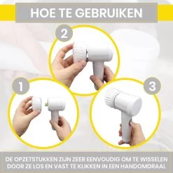 Lenga Elektrische Schoonmaakborstel - 5 In 1 Borstel - Oplaadbaar - Wasborstel - Schoonmaakmiddelen - Schrobborstels -Huishoudproducten Verkoop 1200x1200 1371