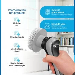 Qualitics Elektrische Schoonmaakborstel - Roterende Polijstmachine - Schrobborstel - Poetsmachine - Vloerreiniger Met 10 Opzetstukken 19 Qualitics Elektrische Schoonmaakborstel - Roterende Polijstmachine - Schrobborstel - Poetsmachine - Vloerreiniger Met 10 Opzetstukken -Huishoudproducten Verkoop 1200x1200 1379