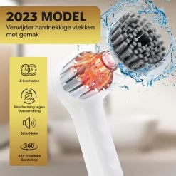 MostEssential Premium Elektrische Schoonmaakborstel 2023 Model – Elektrische Schrobber - Schrobborstel - Poetsmachine – Voor Badkamer Of Keuken - Inclusief 4 Borstelkoppen -Huishoudproducten Verkoop 1200x1200 1400