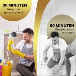 MostEssential Premium Elektrische Schoonmaakborstel 2023 Model – Elektrische Schrobber - Schrobborstel - Poetsmachine – Voor Badkamer Of Keuken - Inclusief 4 Borstelkoppen -Huishoudproducten Verkoop 1200x1200 1401