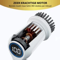 MostEssential Premium Elektrische Schoonmaakborstel 2023 Model – Elektrische Schrobber - Schrobborstel - Poetsmachine – Voor Badkamer Of Keuken - Inclusief 4 Borstelkoppen -Huishoudproducten Verkoop 1200x1200 1403