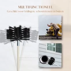 Waay Lifestyle Schoorsteenveegset - Schoorsteenborstel 6 Meter - Schoorsteenreiniger - Schrobborstels - Schoorsteenveger - Flexibele Steel - Geschikt Voor Boormachine - Wit -Huishoudproducten Verkoop 1200x1200 1405