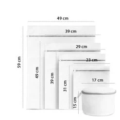 ForDig Wasnet Waszakjes (5 Stuks) Voor Lingerie En Fijne Was - Geschikt Voor Wasmachine - Met Rits - Wit -Huishoudproducten Verkoop 1200x1200 328