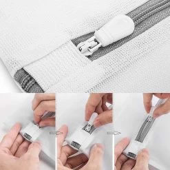 ForDig Wasnet Waszakjes (5 Stuks) Voor Lingerie En Fijne Was - Geschikt Voor Wasmachine - Met Rits - Wit -Huishoudproducten Verkoop 1200x1200 332