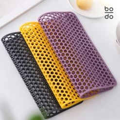 BODO Gootsteenmat Siliconen Donker Grijs - 34.5 X 34.5 Cm - Keuken Accessoires - Gootsteen Beschermer - Onderzetters Siliconen - Anti Kras -Huishoudproducten Verkoop 1200x1200 374