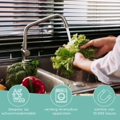 Jooba Magnetische Waterontharder - 1+1 GRATIS - Waterontharder Magneet - Waterontharder Waterleiding - Ontkalker - 4000 Silvertech - Waterontkalker - Antikalk Magneet - Kalkaanslag -Huishoudproducten Verkoop 1200x1200 436