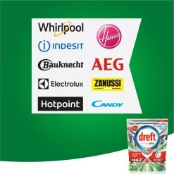 Dreft Platinum Plus All In One Lemon - 95 Stuks - Vaatwastabletten -Huishoudproducten Verkoop 1200x1200 455