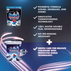 Finish Quantum Ultimate Infinity Shine Vaatwastabletten - 80 Capsules -Huishoudproducten Verkoop 1200x1200 487