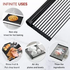 BOTC Afdruiprek - Verstelbaar - Afdruipmat Voor Afwas - Pannenonderzetter - Opvouwbaar 17 BOTC Afdruiprek - Verstelbaar - Afdruipmat Voor Afwas - Pannenonderzetter - Opvouwbaar -Huishoudproducten Verkoop 1200x1200 588