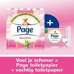 Page Vochtig Toiletpapier - 12 X 38 Stuks - Sensitive Vochtig Wc Papier - Voordeelverpakking -Huishoudproducten Verkoop 1200x1200 662