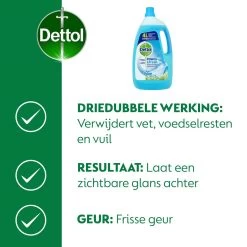 Dettol - Power & Fresh - Allesreiniger - Katoenfris - 3 X 4 Liter -Huishoudproducten Verkoop 1200x1200 781