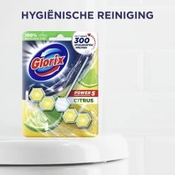 Glorix Power 5 Toiletblokken - Citroen - 9 Stuks - Voordeelverpakking -Huishoudproducten Verkoop 1200x1200 978