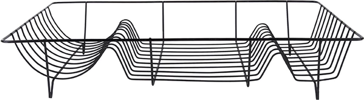 Present Time Afdruiprek - Linea Zwart Met Mat Zwarte Tray - 49x32x9,5cm 5 Present Time Afdruiprek - Linea Zwart Met Mat Zwarte Tray - 49x32x9,5cm - Afbeelding 3