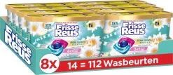 Frisse Reus Power Caps Lotus Amandel Wascapsules - Wasmiddel Capsules - Voordeelverpakking - 8 X 14 Wasbeurten