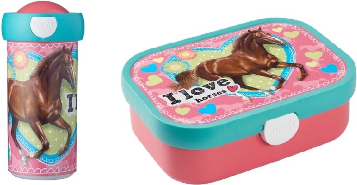 Mepal – Lunchset Campus (sb + Lb) – Schoolbeker En Broodtrommel Voor Kinderen – My Horse – Bento Box - Lekvrij 10 Mepal – Lunchset Campus (sb + Lb) – Schoolbeker En Broodtrommel Voor Kinderen – My Horse – Bento Box - Lekvrij - Afbeelding 8