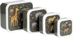 A Little Lovely Company - Brooddoos - Broodtrommel -Lunch & Snack Box Set Van 4 - Savanne -Huishoudproducten Verkoop 1200x628 1