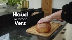 Gadgy Broodtrommel Met Bamboe Deksel – Brooddoos Met Snijplank - 36x19.5x11.5 Cm- Zwart -Huishoudproducten Verkoop 1200x675 6