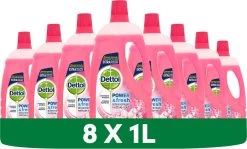 Dettol - Power & Fresh - Allesreiniger - Kersenbloesem - 8 X 1 Liter -Huishoudproducten Verkoop 1200x726 2